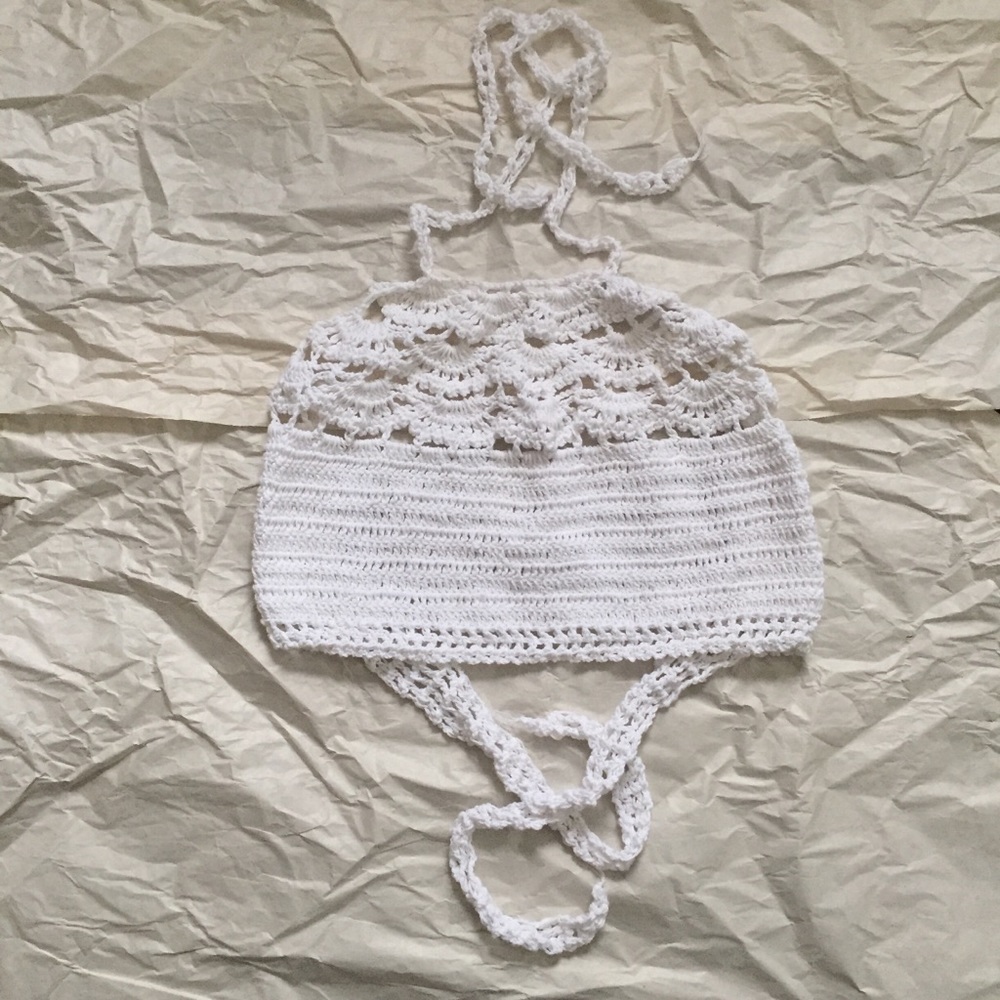 crochet bathing suit top